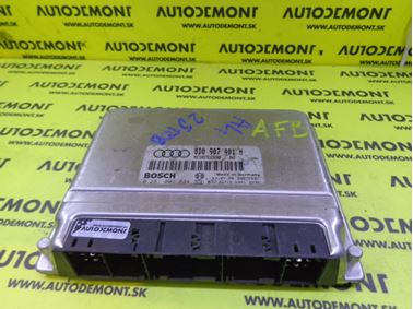 8D0907401H 0281001834 - Riadiaca jednotka motora - Audi A4 1998 - 1999 A4 Quattro 1998 - 1999