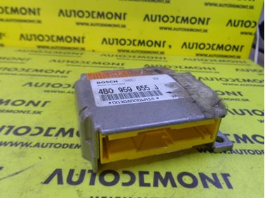 4B0959655J 0285001307 - Riadiaca jednotka airbagov - Audi A6 1998 - 1999 A6 Quattro 1998 - 1999