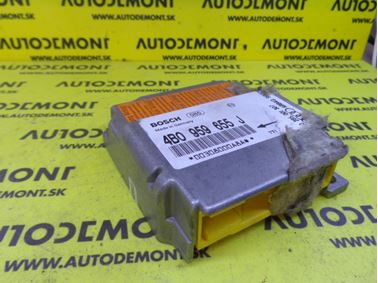 4B0959655J 0285001307 - Riadiaca jednotka airbagov - Audi A6 1998 - 1999 A6 Quattro 1998 - 1999