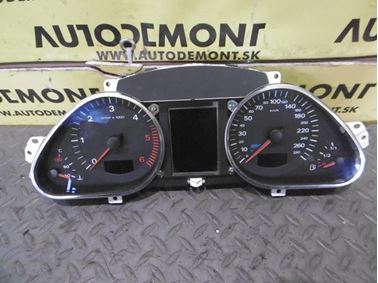 Prístrojový panel - budíky 4F0920933J 4F0920933JX 4F0920932JX 4F0910930A - Audi A6 C6 4F 2008 Avant Quattro S - Line 3.0 Tdi 171 kW ASB KGX